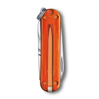 Купить Нож-брелок VICTORINOX Classic SD Colors "Fire Opal", 58 мм, 7 функций, полупрозрачный оранжевый арт. 0.6223.T82G