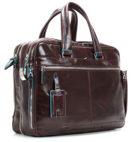 Купить Сумка Piquadro Blue Square, коричневая, 30,5x41x16 см арт. CA2765B2/MO