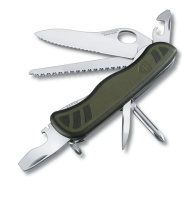 Купить Нож Victorinox Soldiers Knife, 111 мм, 10 функций, зеленый арт. 0.8461.MWCH