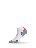 Купить Носки Lasting RUN 004, microfiber+polypropylene, белый с пурпурной полоской, размер XL (RUN004XL) арт. RUN004XL