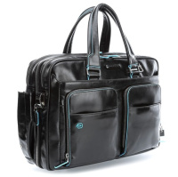 Купить Сумка Piquadro Blue Square, черная, 30,5x41x16 см арт. CA2765B2/N