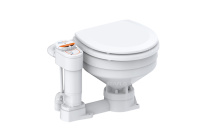 Купить Унитаз судовой керамический с вертикальным насосом 12В (размер компакт) арт. SFMTE1-02