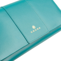 Купить Кошелёк Cross Kelly Wall, кожа наппа, тёмно-бирюзовый, 20x11x2,5 см арт. AC928288_1-28