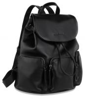 Купить Рюкзак женский Bugatti Elda, чёрный, полиуретан, 30х17х32 см, 10 л арт. 49676101