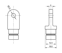 Купить Наконечник рамы тента для трубы с внутренним диаметром 16 мм арт. 66107_Kof