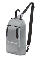 Купить Рюкзак SWISSGEAR с одним плечевым ремнем, темно-серый/серый, полиэстер рип-стоп, 18 x 5 x 33 см, 4 л арт. 3992424550