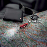 Купить Нож-брелок VICTORINOX Swiss Lite, 58 мм, 7 функций, полупрозрачный красный арт. 0.6228.T