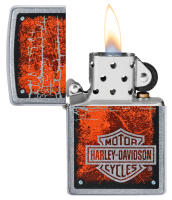 Купить Зажигалка ZIPPO Harley-Davidson® с покрытием Street Chrome™, латунь/сталь, серебристая, 38x13x57 мм арт. 49658