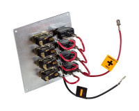 Купить Панель бортового питания 4 переключателя, автоматы (упаковка из 24 шт.) арт. 10544_pkg_24