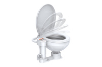 Купить Унитаз судовой керамический с вертикальным насосом 12В (размер стандарт) арт. SFMTE1-02-R