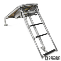 Купить Платформа носовая с трапом 3 ступени черные арт. 040245BT