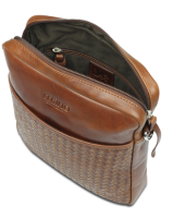 Купить Сумка через плечо Mano Don Luca, натуральная кожа в коньячном цвете, 23х26,5х4,5 см арт. M191945802