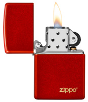Купить Зажигалка ZIPPO Classic с покрытием Metallic Red, латунь/сталь, красная, матовая, 38x13x57 мм арт. 49475ZL