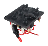 Купить Панель бортового питания 5 переключателей; разъем прикуриватель арт. C91341