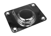 Купить Ручка палубная потайная 76х56х1 мм; нержавеющая; подпружиненная арт. 11465