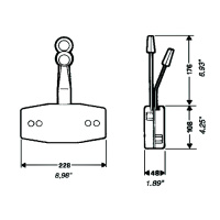 Купить Контроллер двухрычаговый вертикального крепления белый арт. B47