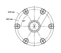 Купить Стойка COLUMBIA под сиденье регулируемая 370-500 мм газлифт, стойка 73 мм, основание 230 мм (упаковка из 2 шт.) арт. 1250301WOS_pkg_2