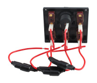 Купить Панель бортового питания 5 переключателей; разъем прикуриватель арт. C91341