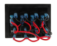 Купить Панель бортового питания 4 переключателя; автоматы арт. AES121435P4