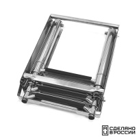 Купить Трап телескопический выдвижной с фиксирующим механизмом, 4 черных ступени (ширина 294 мм.) арт. 040141BT