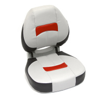 Купить Сиденье мягкое складное Pro Angler Ergonomic Boat Seat, серо-красное арт. 75195GCR