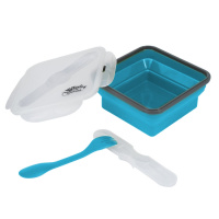 Купить Контейнер силиконовый с ловилкой 1000 мл Tramp TRC-145, аквамарин арт. TRC-145