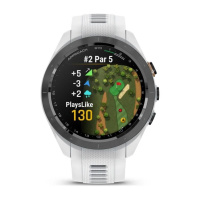 Купить GARMIN APPROACH S70 42 MM - BLACK WITH WHITE SILICONE BAND 010-02746-10 арт. 010-02746-10