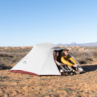 Купить Палатка Naturehike Cloud Up NH18T030-T 20D трехместная сверхлегкая с ковриком, светло-серый, 6927595730614 арт. 6927595730614