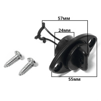 Купить Заглушка дренажная SUNFINE 55 мм с крепежом, пластик черный арт. SF20328-1S