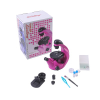 Купить Микроскоп школьный Эврика 40х-320х инвертированный (фуксия) (уценка 01) арт. 26399у01