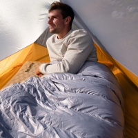 Купить Мешок спальный Naturehike CW400 NH18C400-D с утиным пухом, размер M, серый арт. 6927595794555