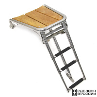 Купить Платформа носовая с трапом 3 ступени черные арт. 040245BT