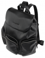 Купить Рюкзак женский Bugatti Elda, чёрный, полиуретан, 30х17х32 см, 10 л арт. 49676101