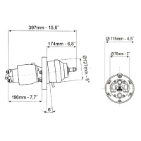 Купить Помпа рулевая гидравлическая 28 куб.см арт. UP28T