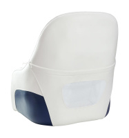 Купить Кресло с болстером Ocean Flip Up, обивка белый/синий винил арт. 13127-MR