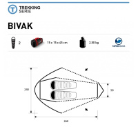 Купить Палатка Trimm Trekking BIVAK, песочный 2, 49703 арт. 49703