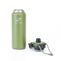 Купить Термобутылка Stinger, 0,71 л, сталь/пластик, "зеленый мох", 8 х 25,4 см арт. HD-710-46MG