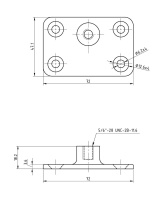 Купить Кронштейн палубный с винтом арт. 66213_Kof