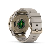 Купить GARMIN FENIX 8 - 43 MM, AMOLED, SAPPHIRE SOFT GOLD STAINLESS STEEL WITH FOG GRAY LEATHER BAND PLUS FOG GRAY/DARK SANDSTONE SILICONE BAND 010-02903-40 арт. 010-02903-40