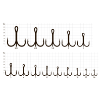 Купить Крючки Saikyo тройн.7001OR №2/0 (25шт) арт. SORCT7001-2/0OR25