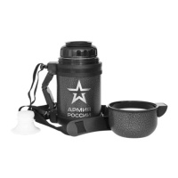 Купить Термос универсальный (для еды и напитков) Thermos Армия России "Армейский" (0,8 литра), серый арт. 644923