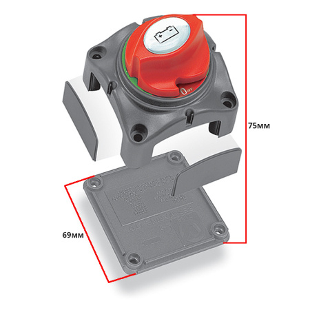 Купить Выключатель батареи SUNFINE (12-48В) 68x68x75 мм арт. SF50633