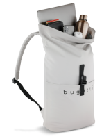 Купить Рюкзак Bugatti Rina, светло-серый, переработанный полиуретан, 40х13х47 см, 15 л арт. 49430044