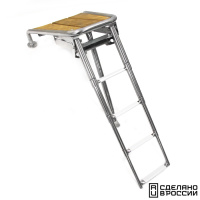 Купить Платформа носовая с трапом 4 ступени белые арт. 040246WT