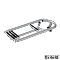 Купить Трап телескопический носовой, 4 черных ступени (ширина 260 мм.) арт. 040107BT