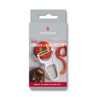 Купить Овощечистка VICTORINOX RAPID, серрейторное лезвие из нержавеющей стали, белая арт. 6.0933