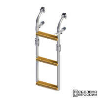 Купить Трап складной с вертикальным креплением, 3 ступени ироко (ширина 215мм.) арт. 040119T