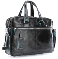 Купить Сумка Piquadro Blue Square, черная, 30,5x41x16 см арт. CA2765B2/N