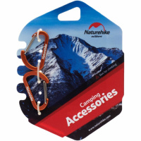 Купить Карабин Naturehike NH15A004-H  D-образный мини 4см 2 упаковки оранжевый, 6927595717301 арт. 6927595717301