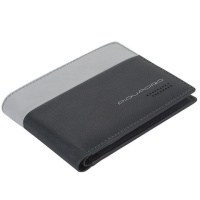 Купить Кошелек Piquadro Urban, серый/черный, 13x9,5x2 см арт. PU257UB00R/GRN